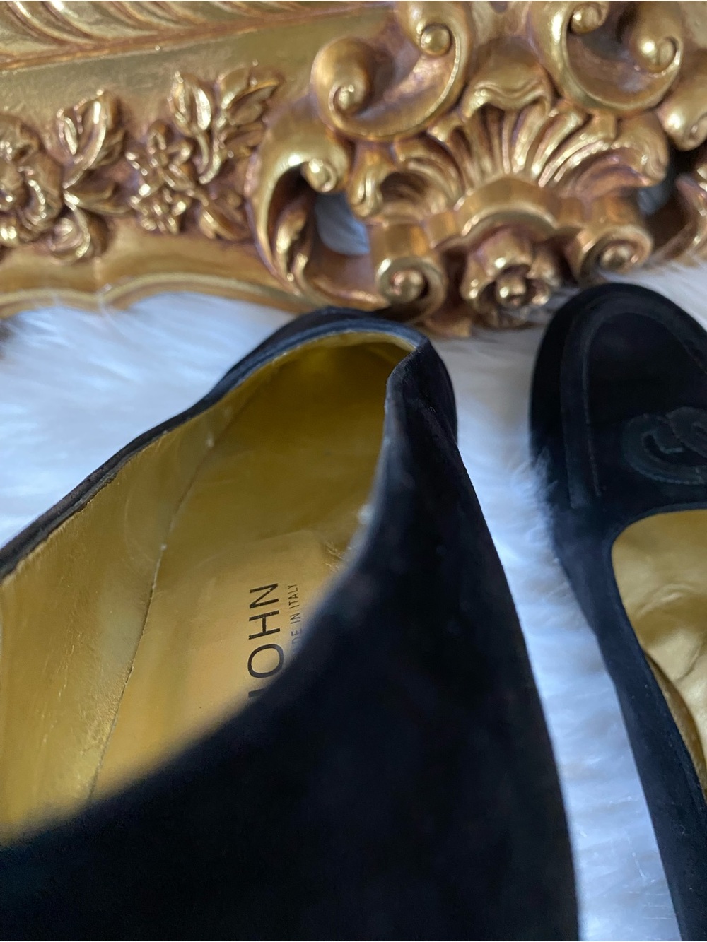 St John Vintage Black Suede Loafers - Picture 8 of 13